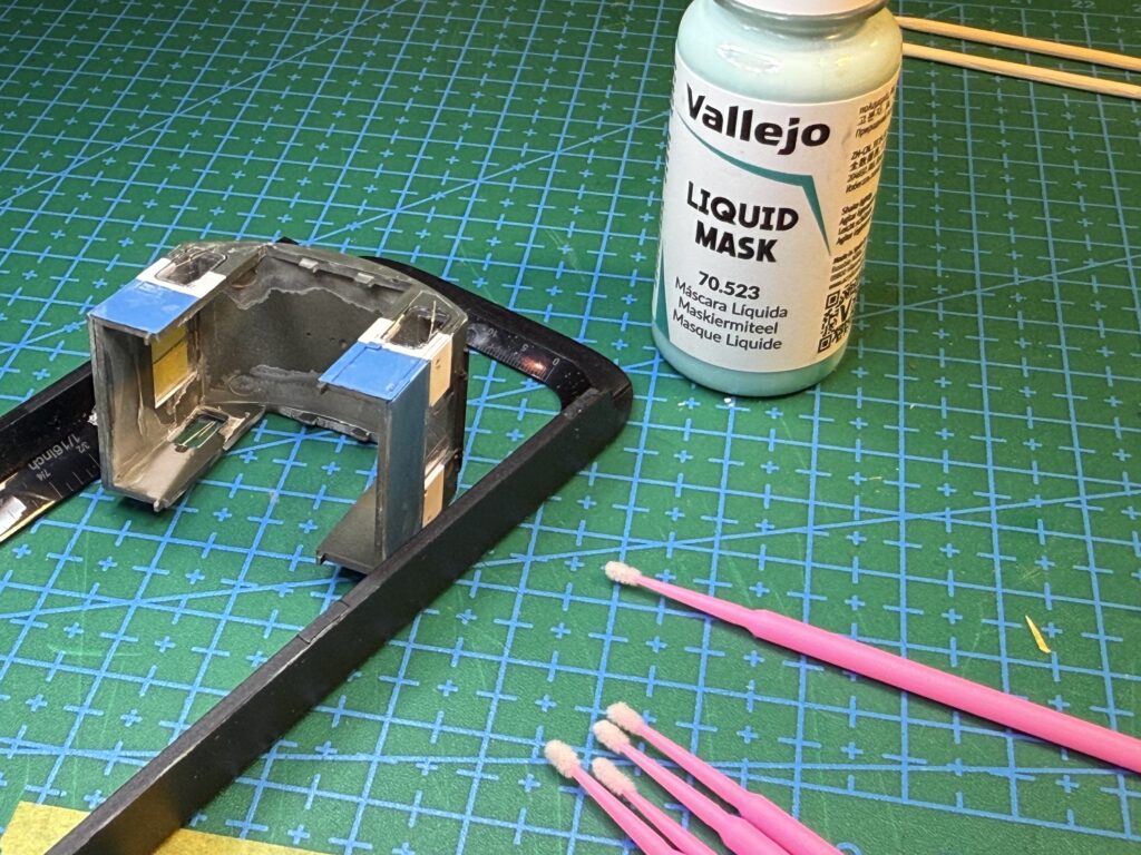 Repainting a GP9: using Vallejo Liquid Mask on cab windows