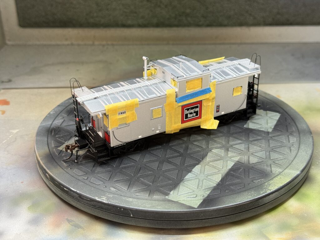 BC&W caboose masked
