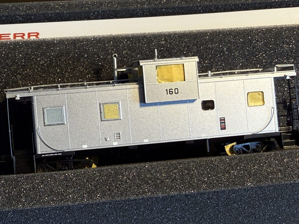 BC&W caboose ready for lettering