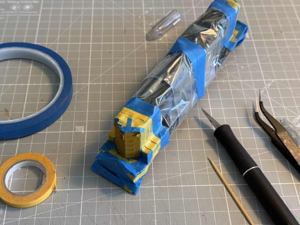 Re-masking for touch-ups