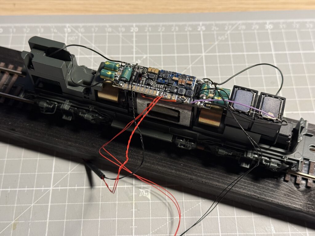 Decoder and speakers installed