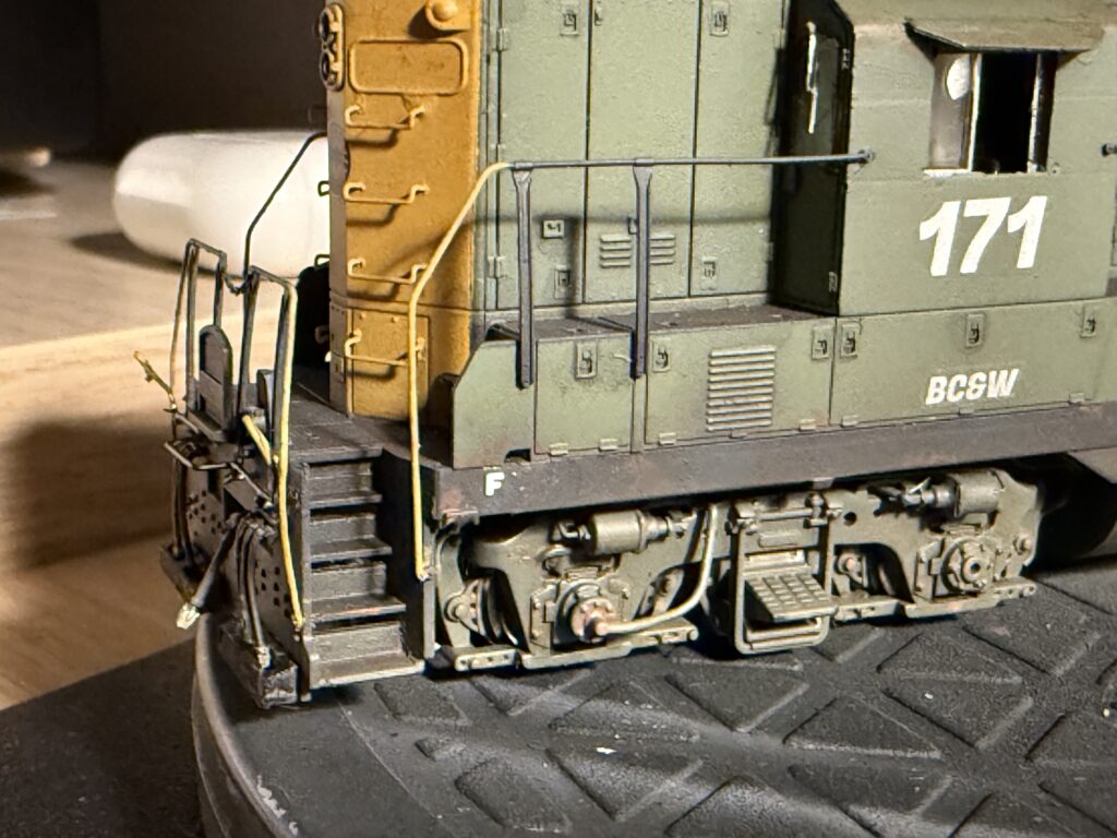 F decal on the front sill