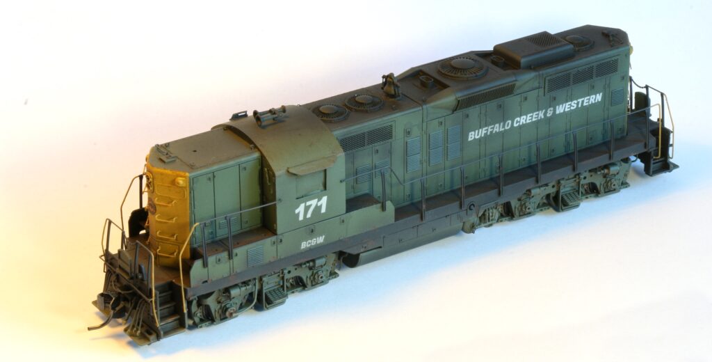 Weathering a locomotive