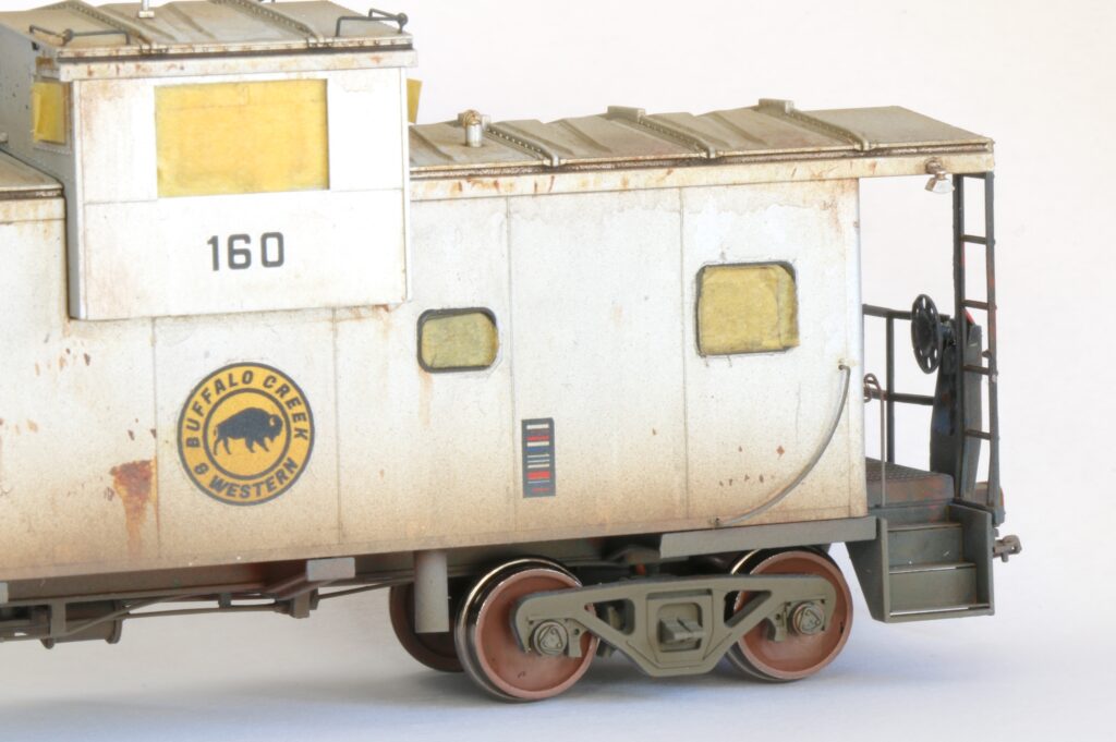 Wheels painted a rust color