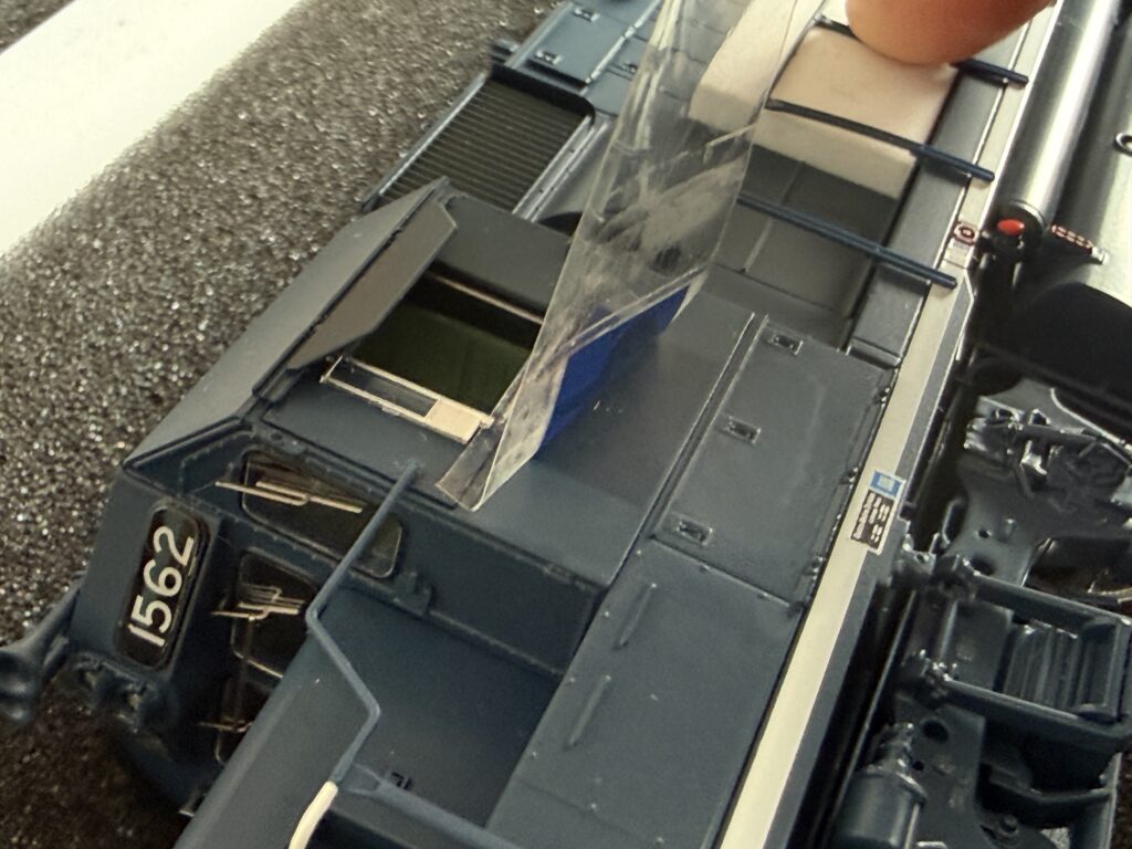 BC&W GP15-1 patching, logo peeled