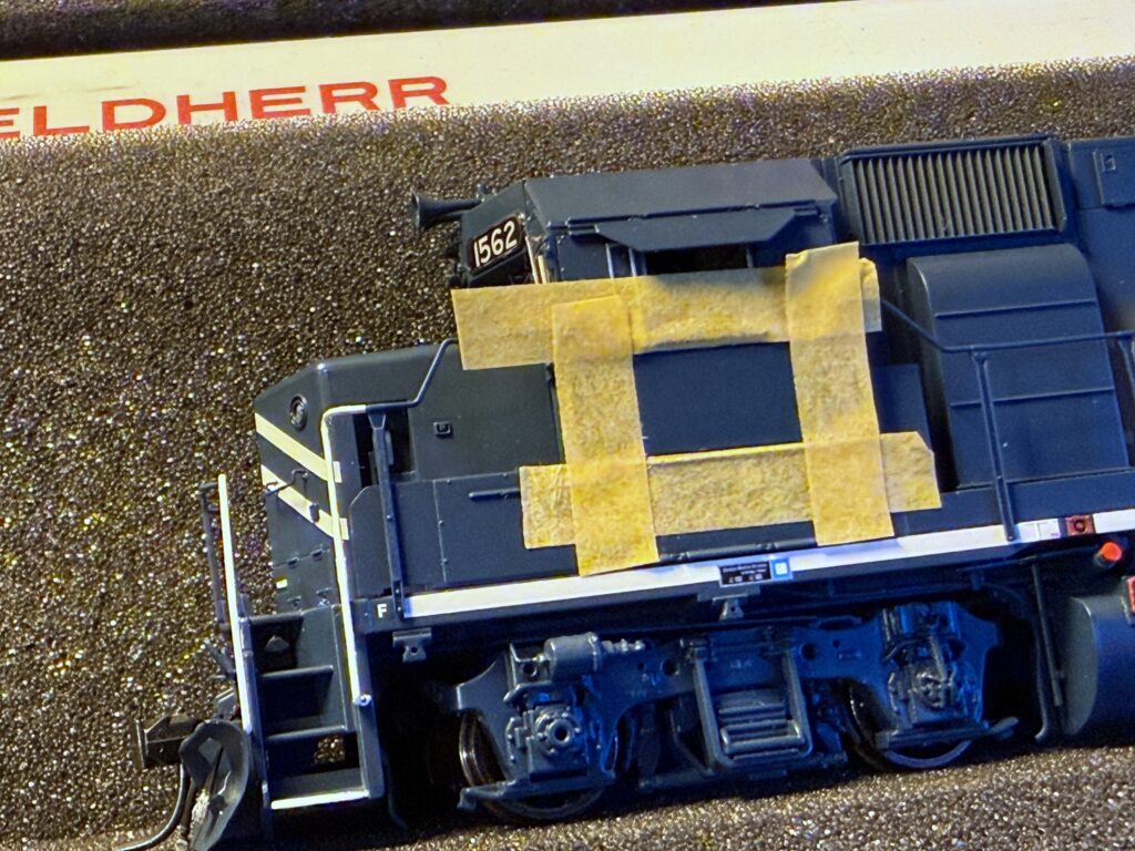 Masking the logo area