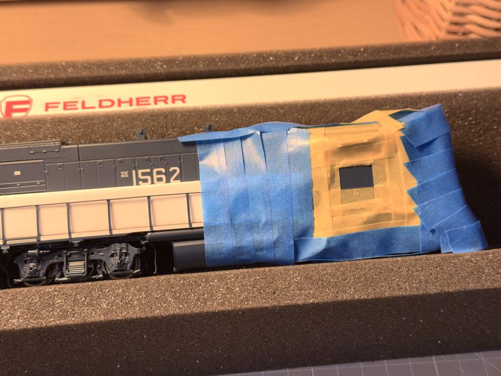 Extra masking to protect the shell