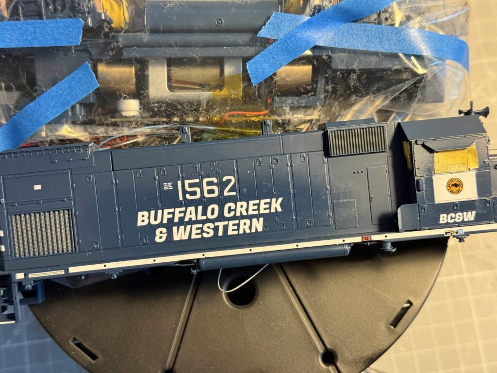 BC&W GP15-1 patching: decals applied