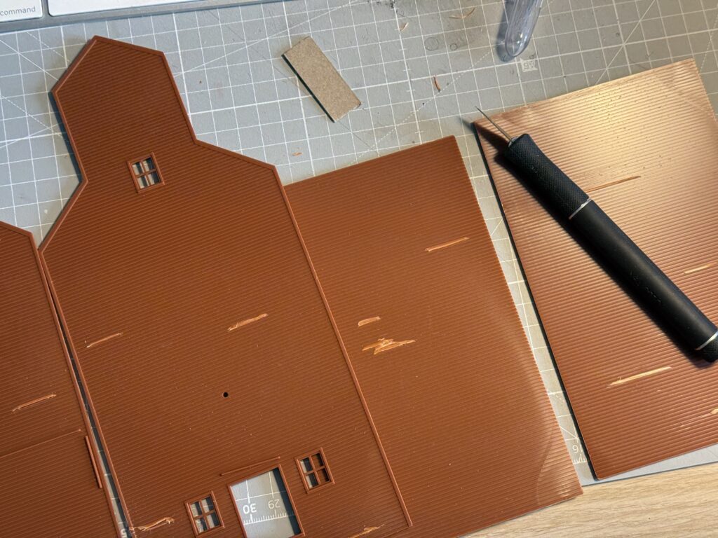 Damaging the wood panels