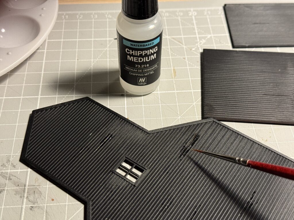 Painting with Vallejo Chipping Medium