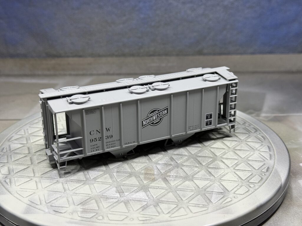 Truck and couplers removed