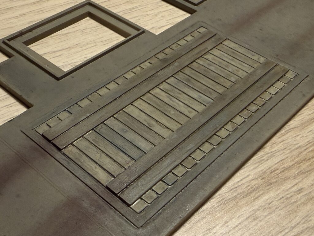 Weathered scale platform