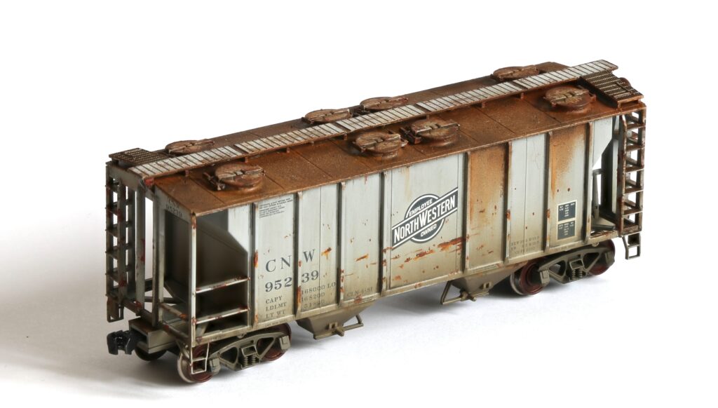 Weathering a covered hopper