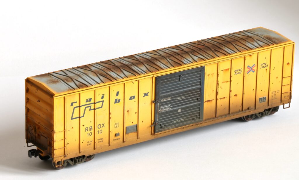 Freight Cars Weathering Videos: Railbox 50' boxcar