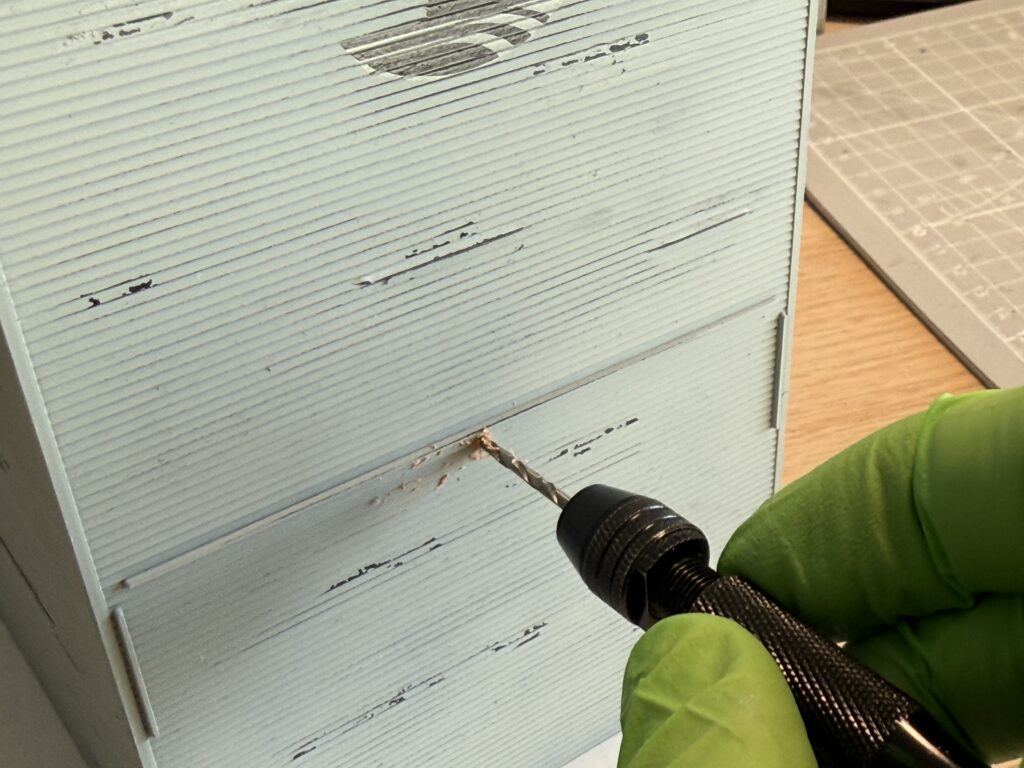 Hole for the lights wires