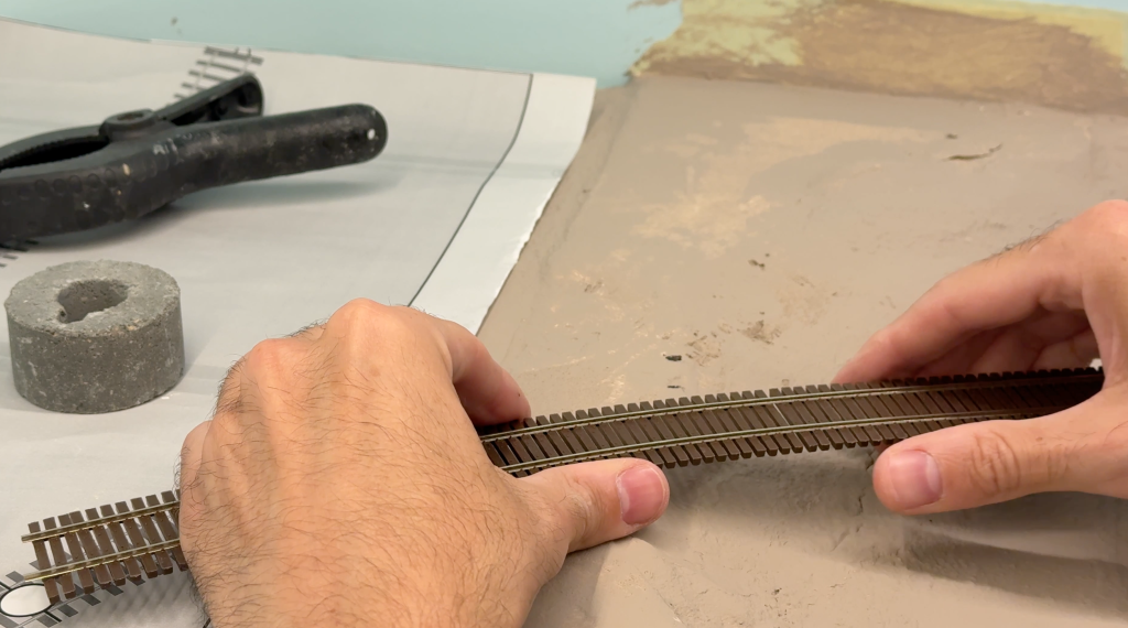 Building a bridge over the Buffalo Creek using ME code 70 bridge track