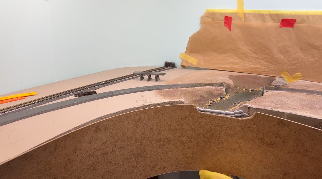 Screwing the fascia back in place